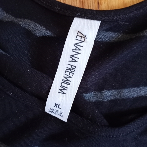 Black and Gray Striped Tunic - Picture 3 of 3